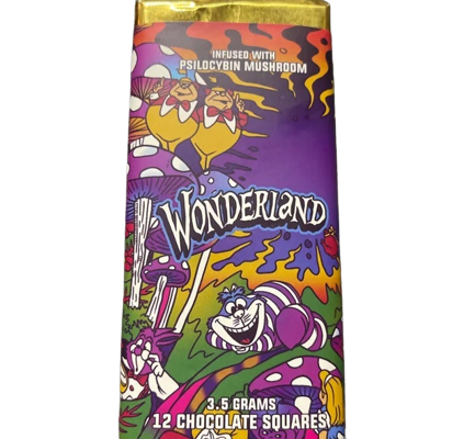 Wonderland mushroom chocolate bar